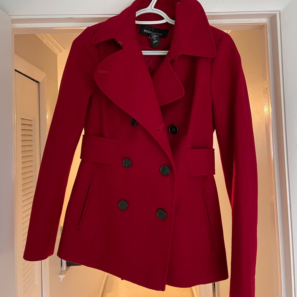 Red Peacoat